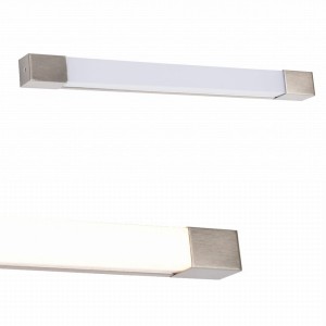 Minimalistyczny kinkiet LED z serii PARKS satynowy, 6.6W 3000K IP44 do nowoczesnej łazienki- W200526101 Zuma Line