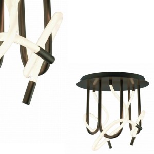 Lampa sufitowa gabinetowa BALBO czarny mat, zintegrowany LED 45W 3000 - 6000K - 2023573-BK Zuma Line