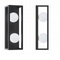 Kinkiet ścienny PIRO kolor czarny, szklane klosze, 2*G9 + LED 13W 3000-6000K- MB3115-2-3BT Zuma Line