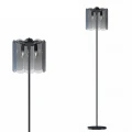Lampa stojąca NIRA kolor czarny, stylowy szklany klosz glamour, 3*E14 - ML3523-3-EBCN Zuma Line
