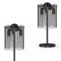 Lampa stołowa NIRA kolor Czarny, elegancki szklany klosz, wymienne źródło światła - MT3523-3S-EBCN Zuma Line