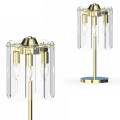 Lampa nocna NIRA, elegancki złoty kolor, szklany klosz w stylu glamour - MT3523-3S-EGN Zuma Line