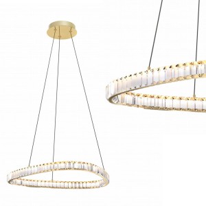 Lampa wisząca kryształowa ATHESA kolor Złoty,  LED 26W 2700-6000K - MD3169-1-3GT Zuma Line