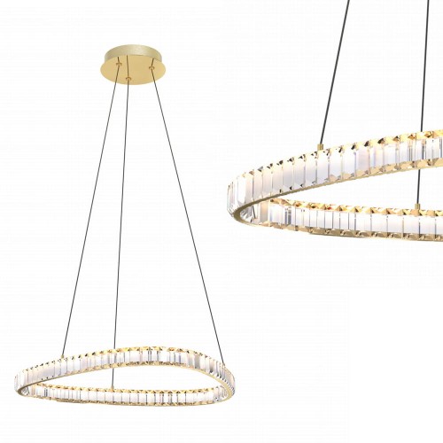 Lampa wisząca kryształowa ATHESA kolor Złoty,  LED 26W 2700-6000K - MD3169-1-3GT Zuma Line