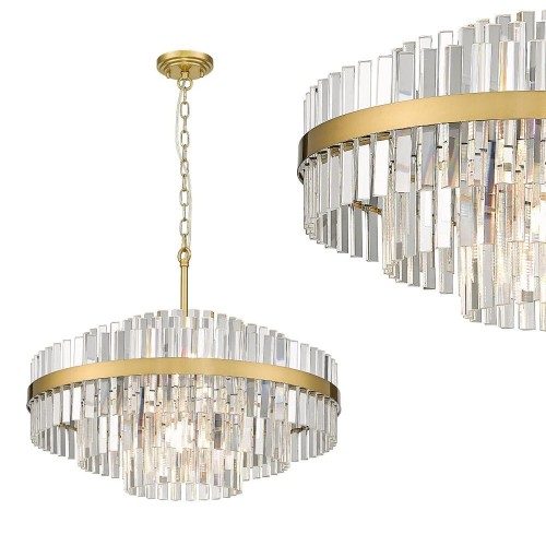 Lampa wisząca Constantinople szczotkowany mosiądz P0567-12A-2GAC Zuma Line