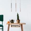 Chromowana lampa wisząca rurka ozdobna nad stół ONE P0461-01E-F4F4 Zuma Line