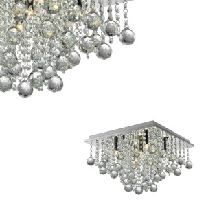 Lampa sufitowa elegancki plafon z kryształkami RANGEL do sypialni RLX92711-5  Zuma Line