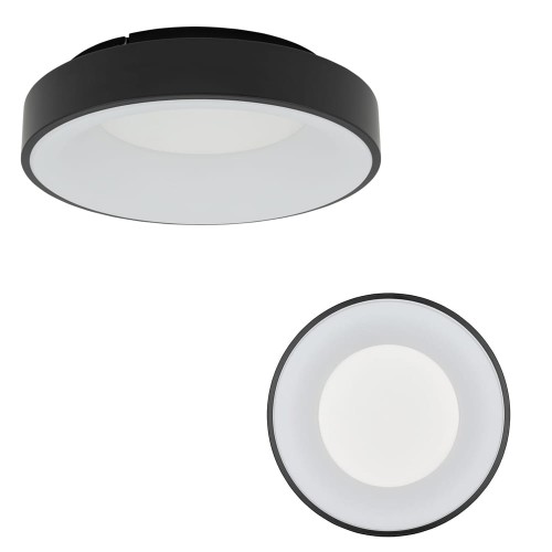 Plafon lampa sufitowa czarna NIKKI ROUND LED 32W 2600lm 3000K 11206 Nowodvorski Lighting