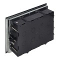  Puszka podłogowa na gniazda modułowe 8 x 45x45mm lub 16 x 22,5x45mm, pokrywa: plastik, czarna Orno
