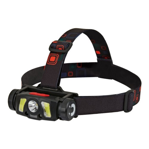  Latarka czołowa/światło rowerowe LED COB + XPG z akumulatorem Li-ion 1200mAh, czujnik ruchu