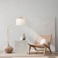 Lampa wisząca biała o średnicy 38cm  DUO WHITE JUTA 1xE27 1856 TK Lighting