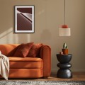 Lampa wisząca z dwukolorowym kloszem o średnicy 25cm DUO JUTA BROWN na E27 2785 TK Lighting