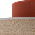 Lampa wisząca z dwukolorowym abażurem DUO JUTA BROWN 1xE27 3139 TK Lighting