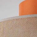 Lampa wisząca dwukolorowa o średnicy 38cm DUO JUTA ORANGE 1xE27 3227 TK Lighting