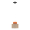 Lampa wisząca dwukolorowa DUO JUTA ORANGE na E27 3255 TK Lighting