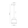 Lampa wisząca dwukolorowa DUO JUTA ORANGE na E27 3255 TK Lighting