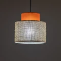 Lampa wisząca dwukolorowa DUO JUTA ORANGE na E27 3255 TK Lighting