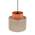 Lampa wisząca dwukolorowa DUO JUTA ORANGE na E27 3255 TK Lighting