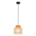 Lampa wisząca dwukolorowa DUO JUTA ORANGE na E27 3255 TK Lighting