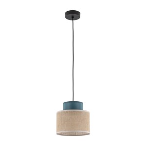 Lampa wisząca z podwójnym kloszem DUO JUTA GREEN na E27 3257 TK Lighting