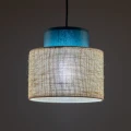 Lampa wisząca z podwójnym kloszem DUO JUTA GREEN na E27 3257 TK Lighting