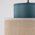 Lampa wisząca z podwójnym kloszem DUO JUTA GREEN na E27 3257 TK Lighting