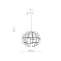 Lampa wisząca z tworzywa i sklejki VENUS WOOD na E27 6888 TK Lighting