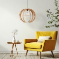 Lampa wisząca z tworzywa i sklejki VENUS WOOD na E27 6888 TK Lighting