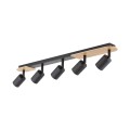 Lampa sufitowa z 5 reflektorkami na GU10 COVER WOOD 5777 TK Lighting