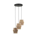 Lampa wisząca z abażurami w kolorze juty CALISTO JUTA na E27 6098 TK Lighting