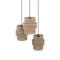 Lampa wisząca z abażurami w kolorze juty CALISTO JUTA na E27 6098 TK Lighting