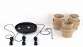 Lampa wisząca z abażurami w kolorze juty CALISTO JUTA na E27 6098 TK Lighting