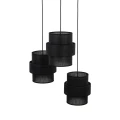 Lampa wisząca czarna na okrągłej rozecie CALISTO BLACK 3xE27 KOŁO 5981 TK Lighting