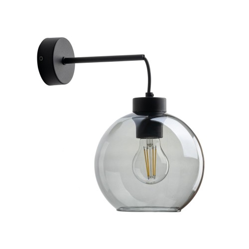 Lampa ścienna z grafitowym szkłem CUBUS GRAPHITE na E27 10243 TK Lighting