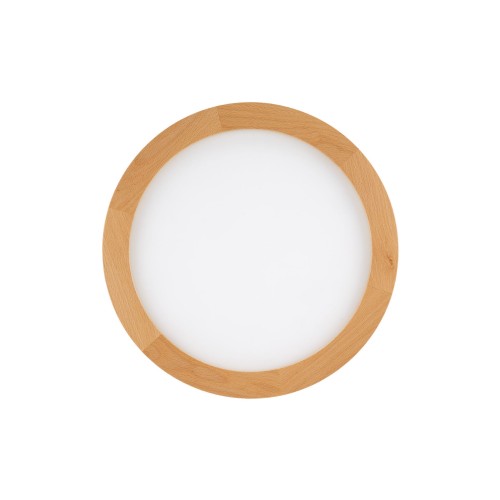 Lampa sufitowa okrągła średnica 30cm drewniana AQUA WOOD BUK 24W LED 18004 TK Lighting