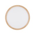 Lampa sufitowa okrągła z drewnianą obwódką średnica 50cm zmienna barwa AQUA WOOD BUK 45W LED 18008 TK Lighting