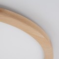 Lampa sufitowa okrągła z drewnianą obwódką średnica 50cm zmienna barwa AQUA WOOD BUK 45W LED 18008 TK Lighting