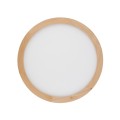 Lampa sufitowa okrągła z drewnianą obwódką zmienna barwa średnica 40cm AQUA WOOD BUK 400 36W LED 18011 TK Lighting