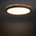 Lampa sufitowa okrągła z drewnianą obwódką zmienna barwa średnica 40cm AQUA WOOD BUK 400 36W LED 18011 TK Lighting