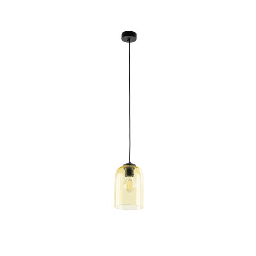 Lampa wisząca z żółtym, szklanym kloszem na 1xE27 MOLLY YELLOW 1 10297 TK Lighting