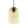 Lampa wisząca z żółtym, szklanym kloszem na 1xE27 MOLLY YELLOW 1 10297 TK Lighting
