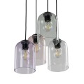 Lampa wisząca szklana na okrągłej rozecie 4xE27 MOLLY 4  KOŁO 10301 TK Lighting
