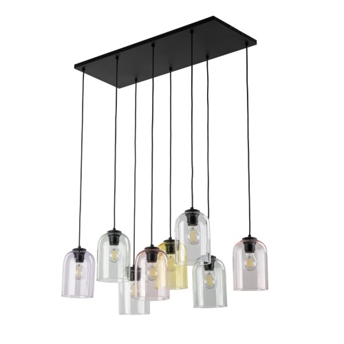 Lampa wisząca ze szklanymi, otwartymi kloszami MOLLY 8 10303 TK Lighting