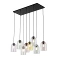 Lampa wisząca ze szklanymi, otwartymi kloszami MOLLY 8 10303 TK Lighting