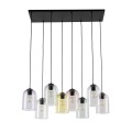 Lampa wisząca ze szklanymi, otwartymi kloszami MOLLY 8 10303 TK Lighting