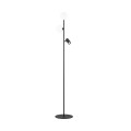 Lampa podłogowa z 2 białymi kloszami i czarnym reflektorkiem VOX 16063 TK Lighting