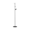 Lampa podłogowa z 2 białymi kloszami i czarnym reflektorkiem VOX 16063 TK Lighting