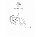 Kinkiet Isla duży CCT 1xLED biały IP44 GS-LWB-20W WH CCT Light Prestige