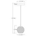Lampa wisząca Diamond 1 1xLED CCT złota LP-2202/1P GD Light Prestige