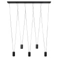 Lampa wisząca Toledo 5xGU10 czarna LP-432/5P BK Light Prestige
